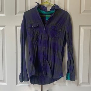 purple and gray flannel